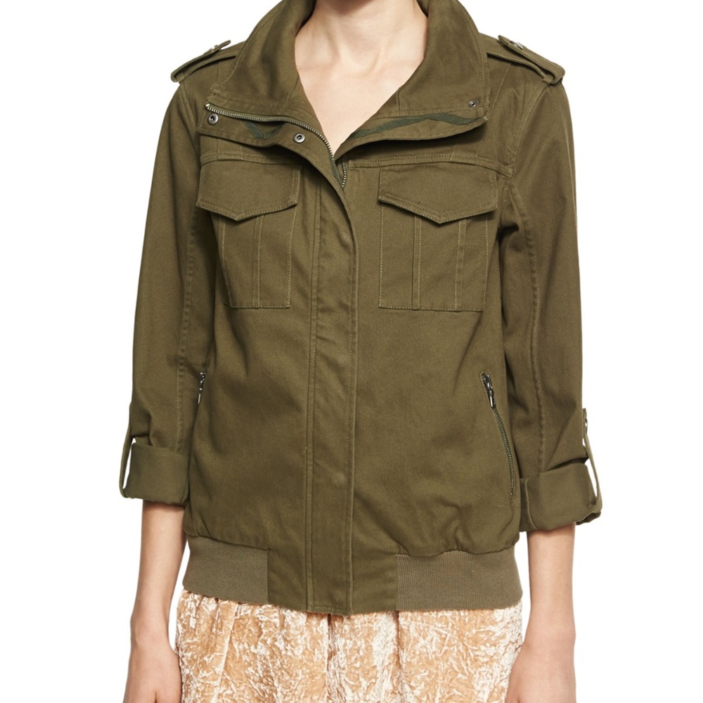 Alice + Olivia Cargo Embroidered Jacket